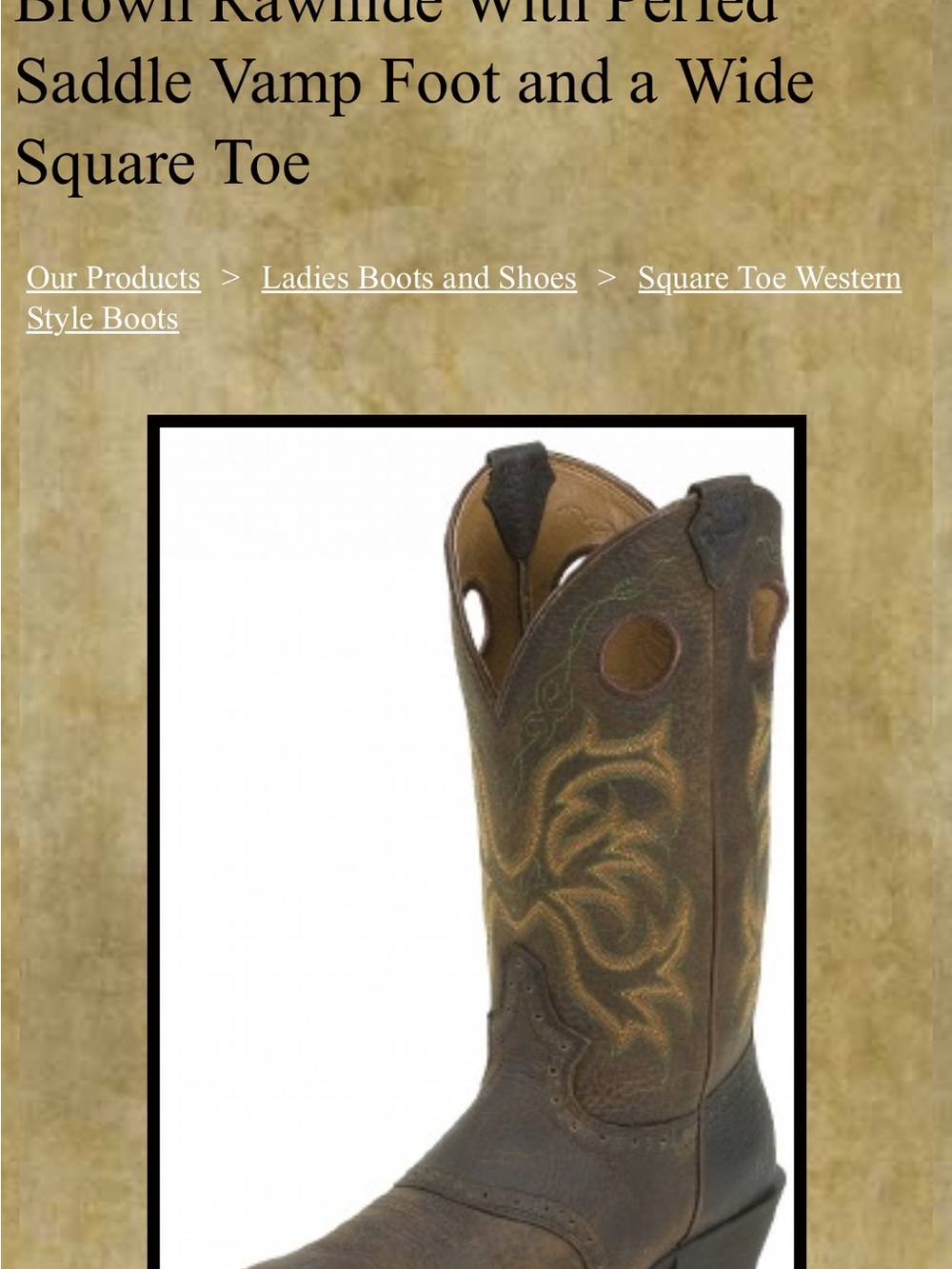 Justin Boots Dark Brown Leather Western Boots with Embroidered Shaft